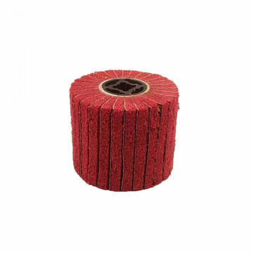 Red abrasive disc brush wheel polishing wheel